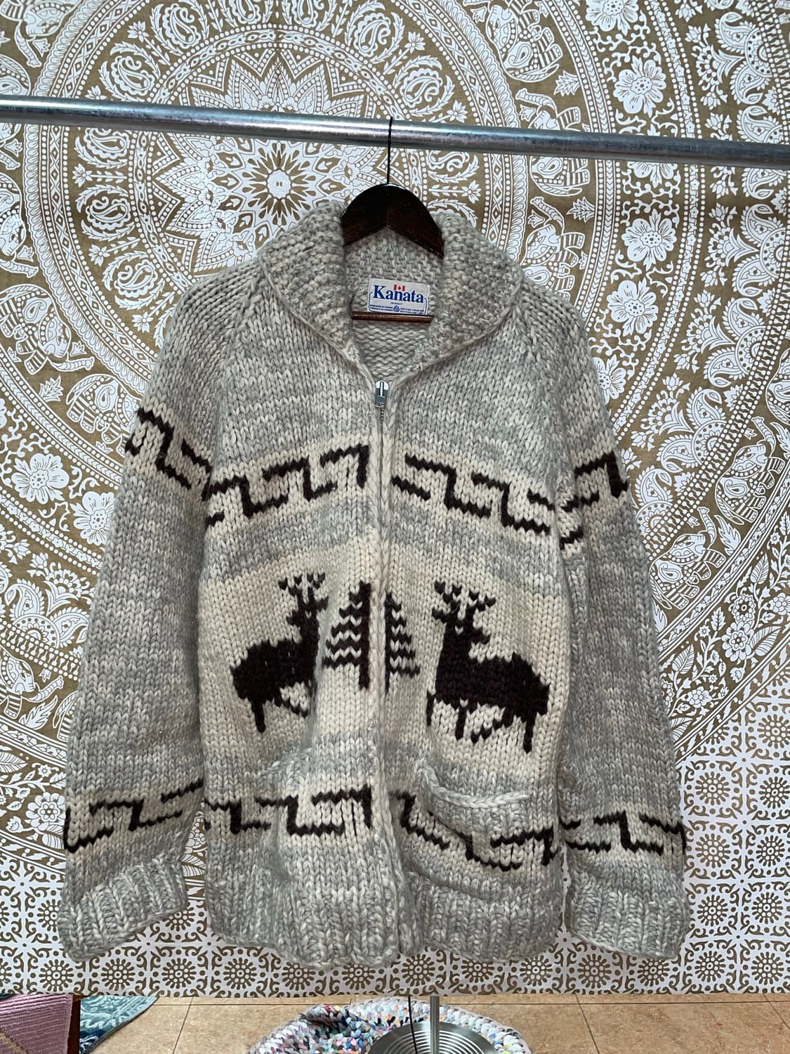 Kanata 코위찬 숄카라 니트 집업 자켓  상품이미지3