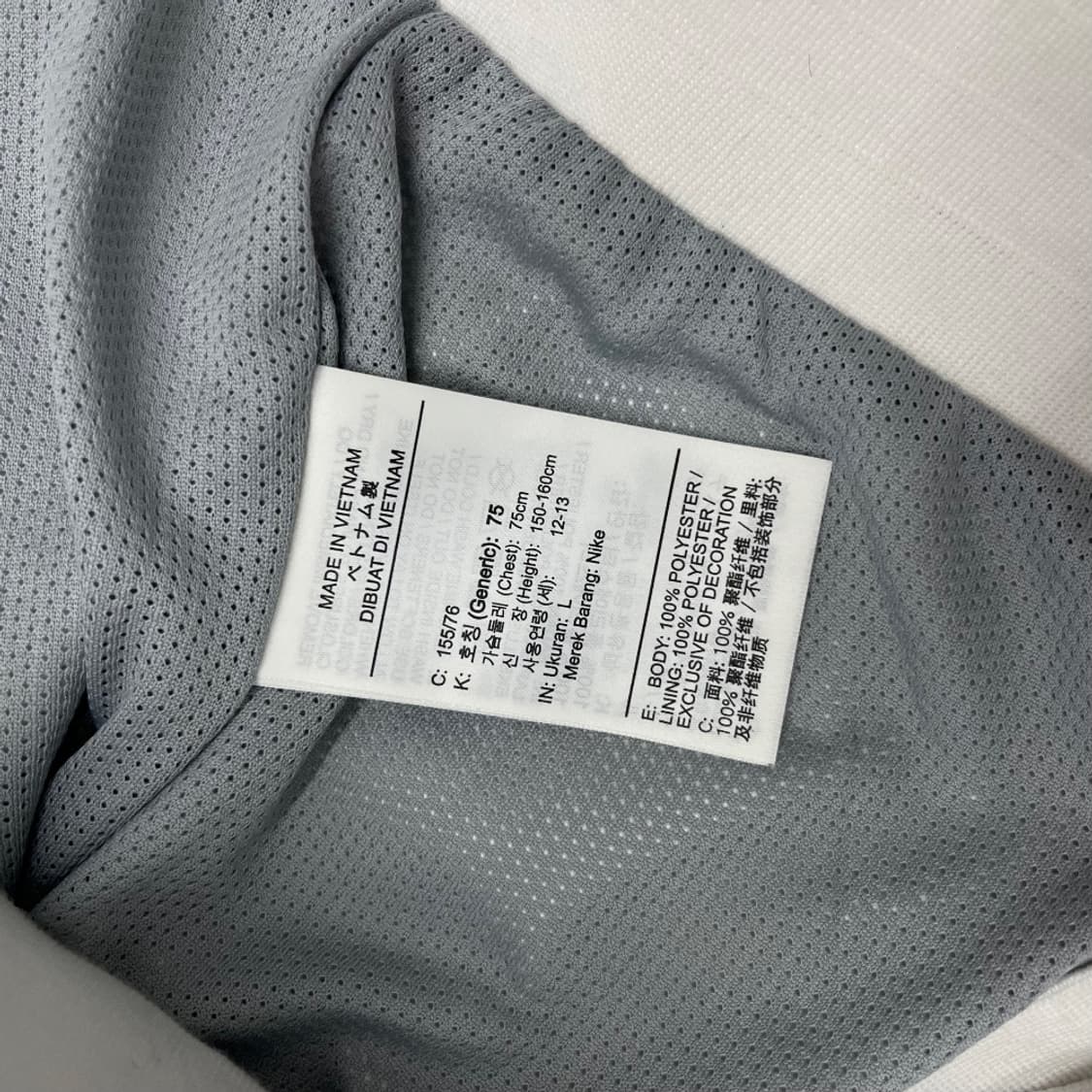 나이키 화이트 스우시 그레이배색 바람막이 L 상품이미지6
