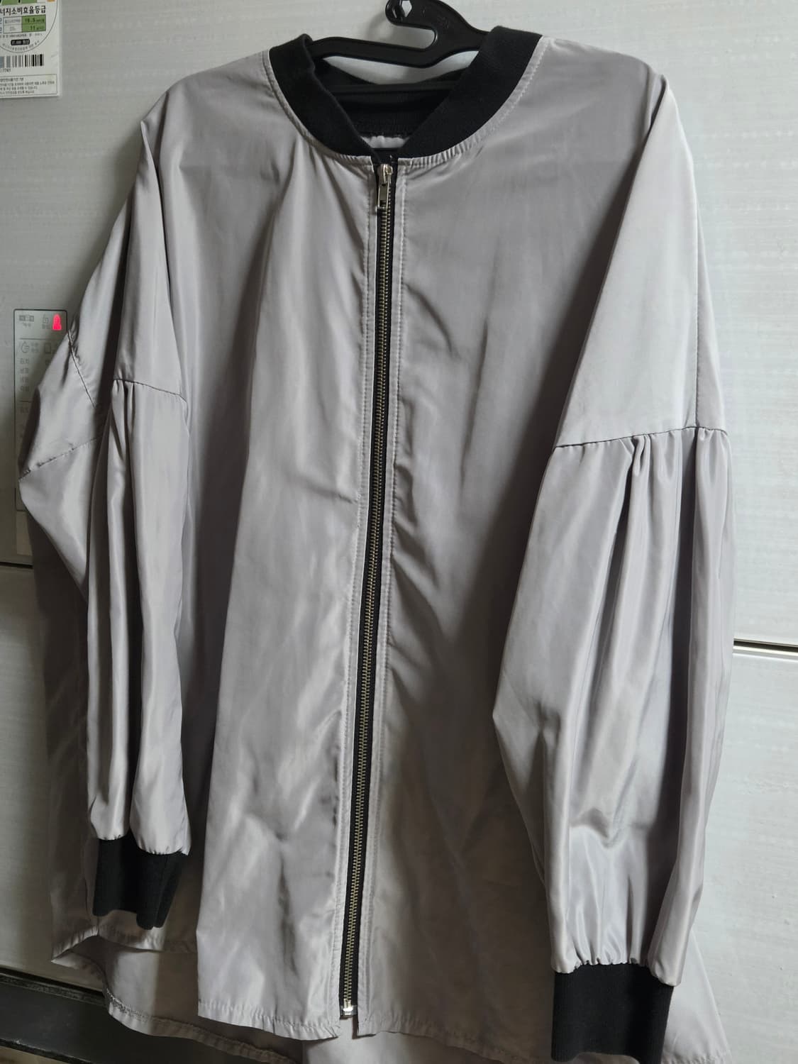 6천원 급처! 그레이 바람막이 봄버 자켓 상품이미지1