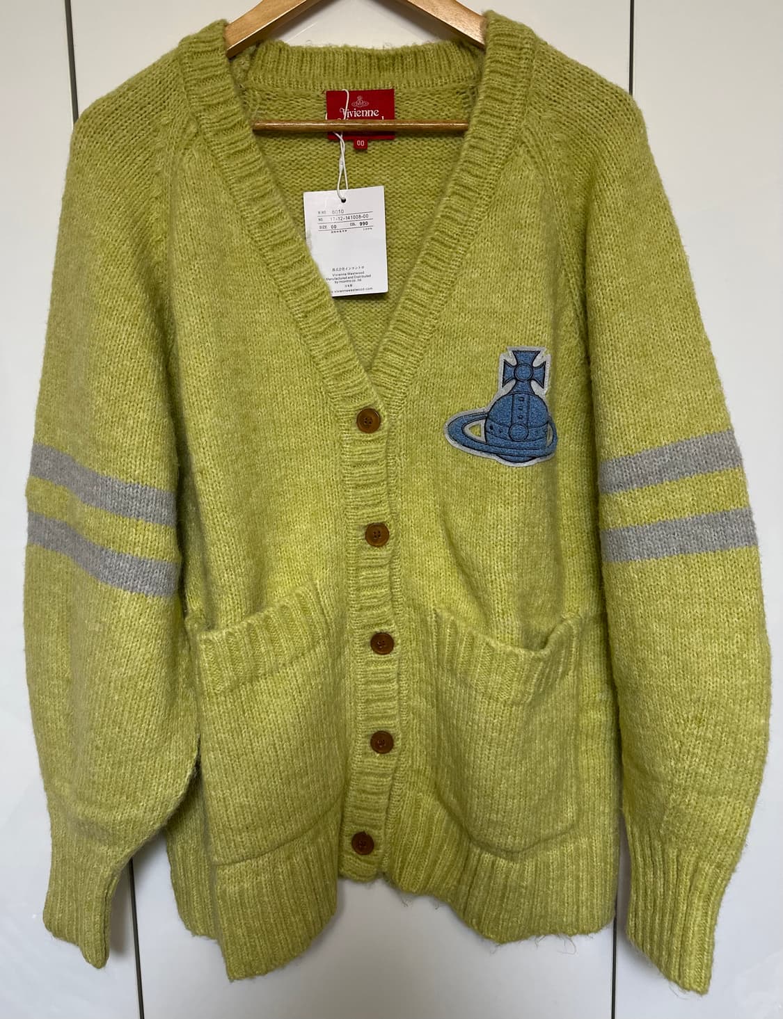 비비안웨스트우드 울모헤어가디건 일본판레드 라벨 남여공용 정품 상품이미지2