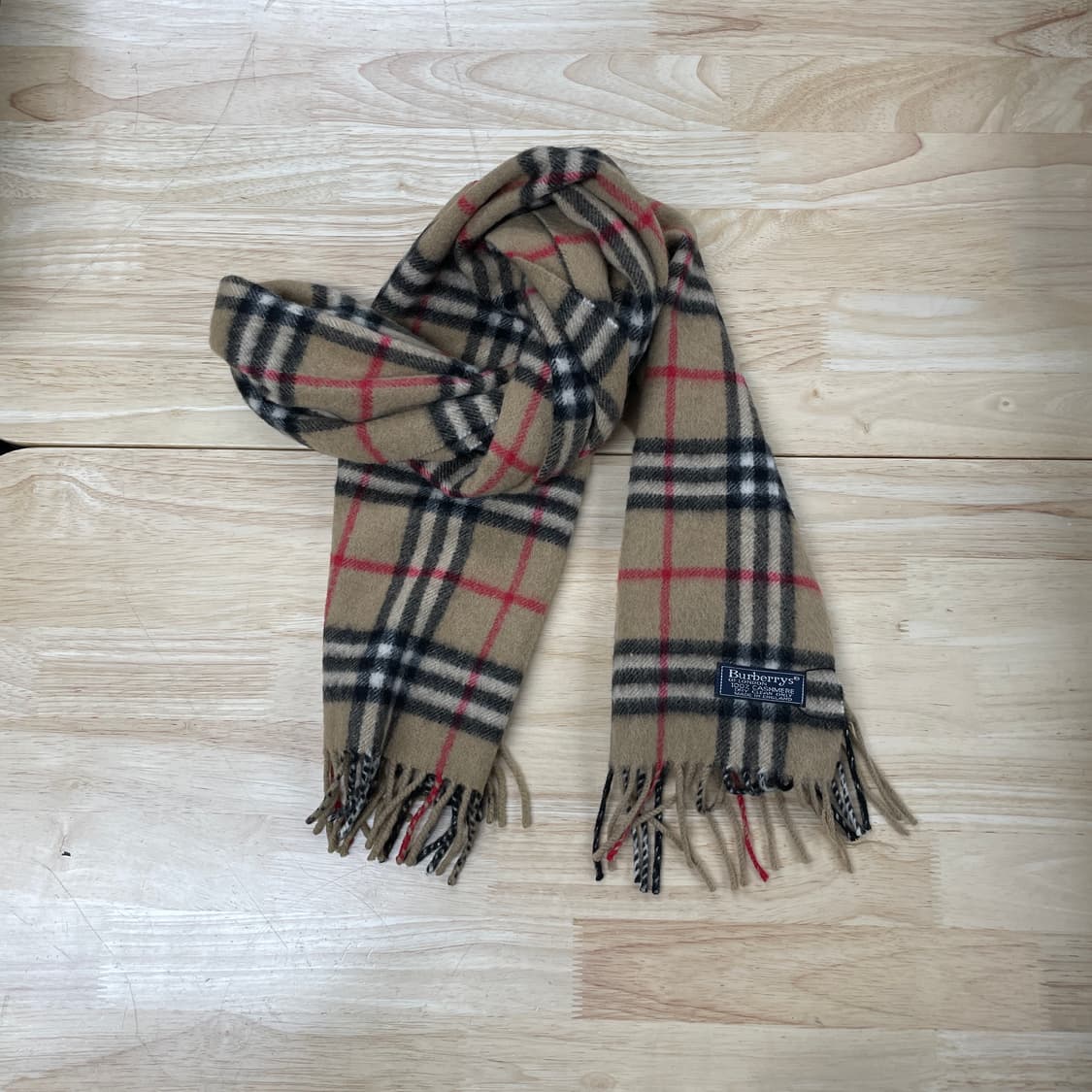 버버리 정품 캐시미어 머플러 베이지 상품이미지1