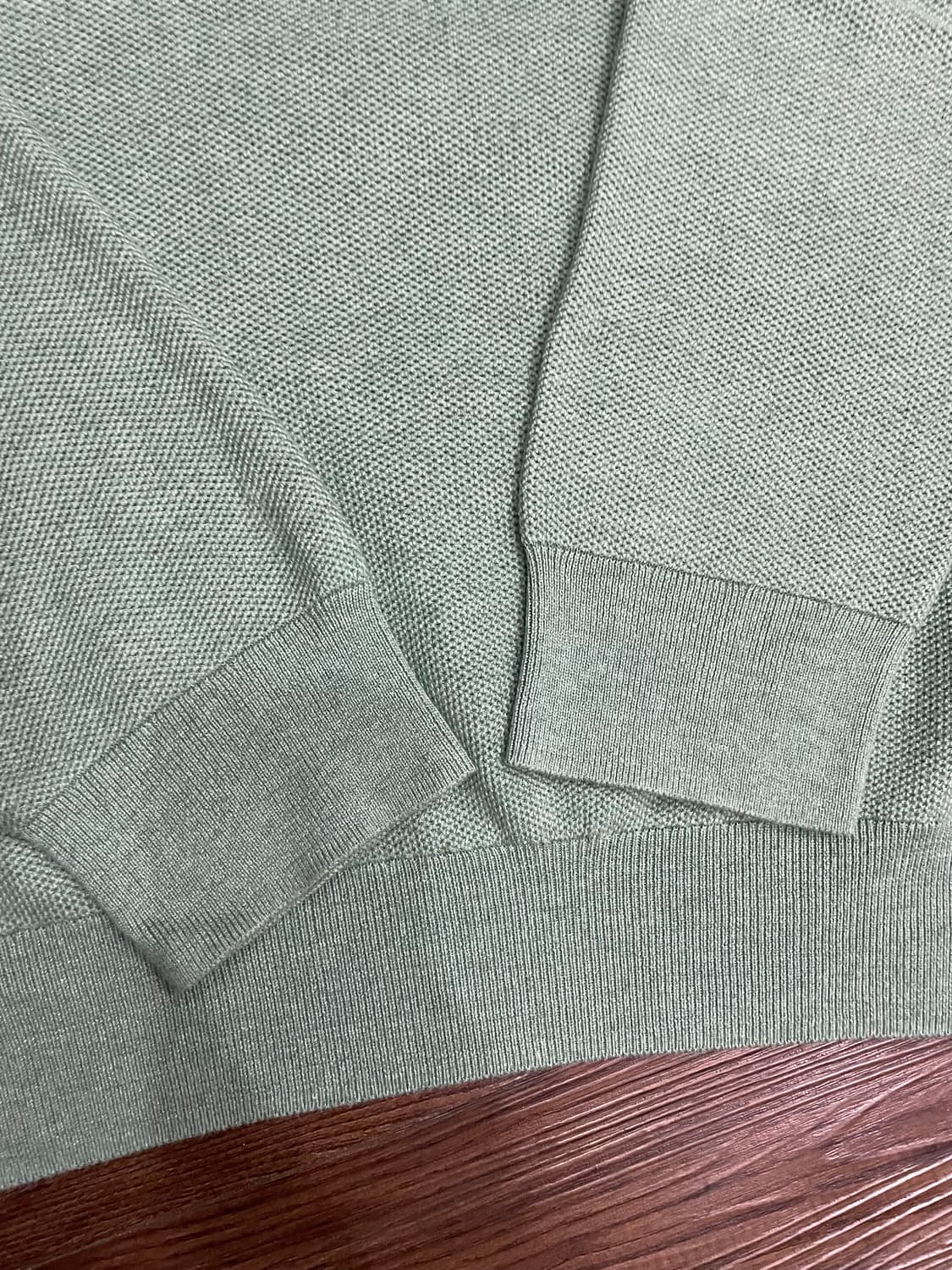 폴로 랄프로렌 피마코튼 하프집업 반집업 니트 민트 상품이미지4