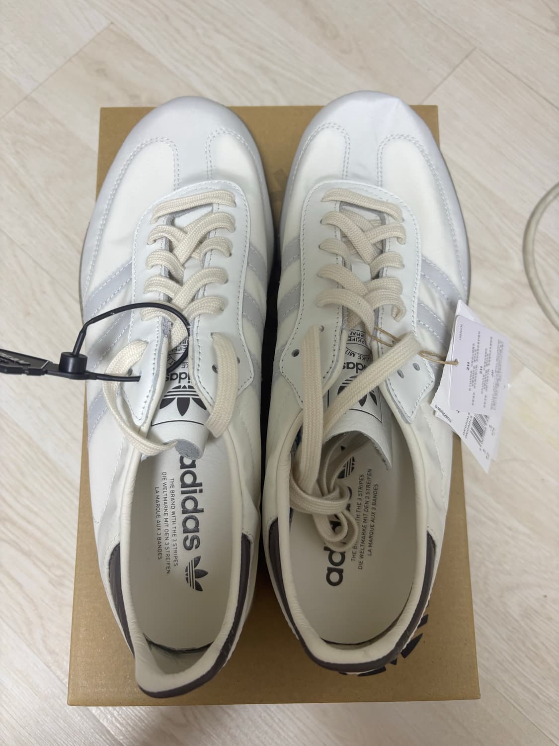 아디다스 삼바 데콘 코어 화이트 차콜 275 (새상품) 상품이미지2