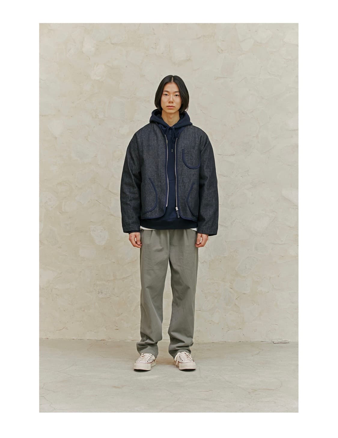 프리즘웍스 라운드 집업 가디건 상품이미지1