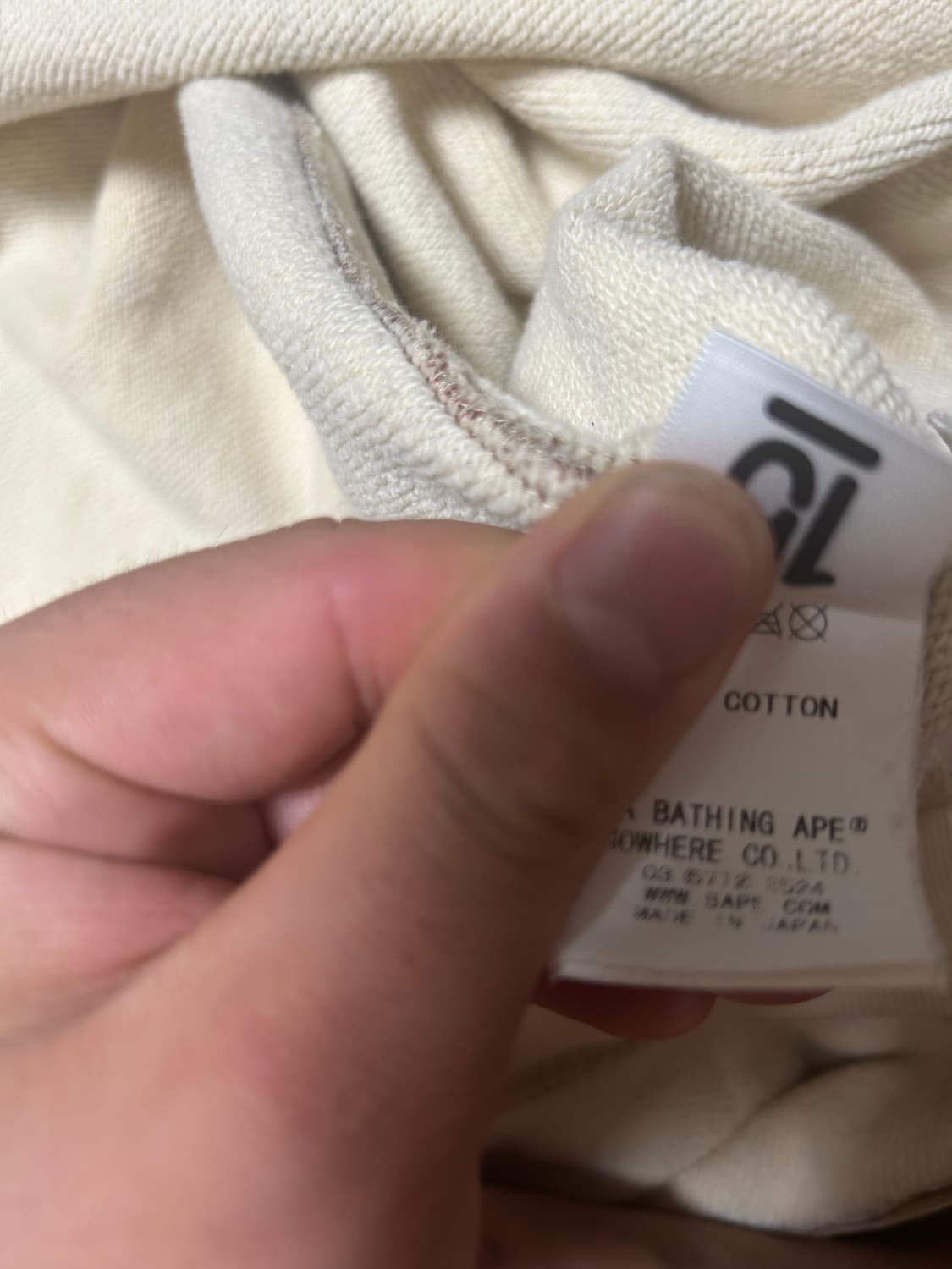 베이프 체크 샤크 후드집업L 쿨거시 네고가능 상품이미지6