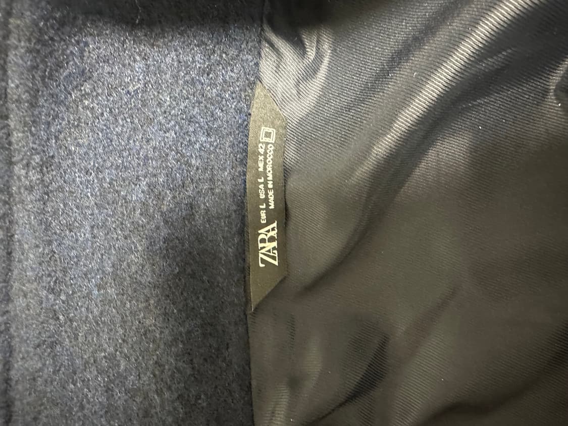 자라 울 자켓 네이비 L 상품이미지3