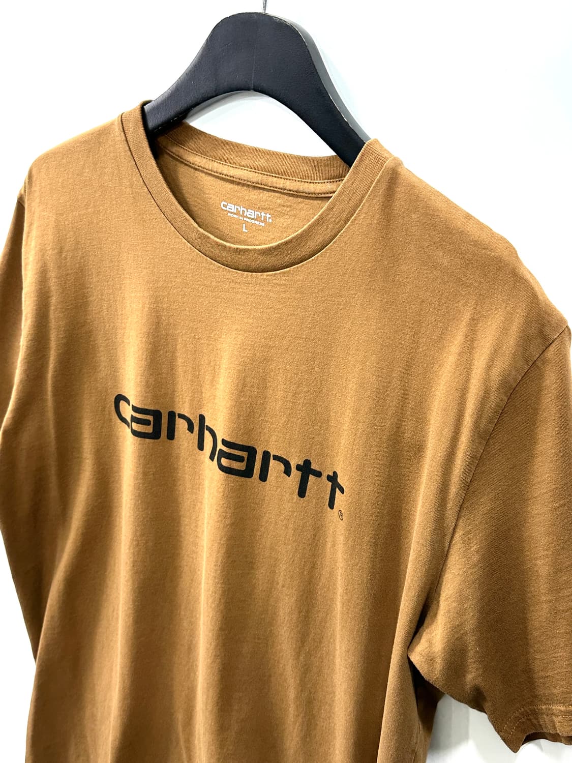 칼하트 로고 반팔티 브라운 L 상품이미지3