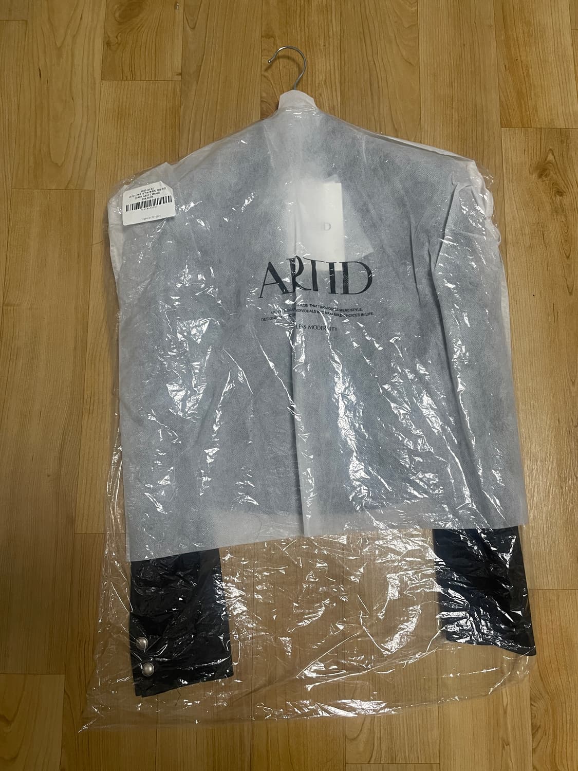 아티드 버튼 포인트 트위드 카라 자켓 다크네이비 새상품  상품이미지6