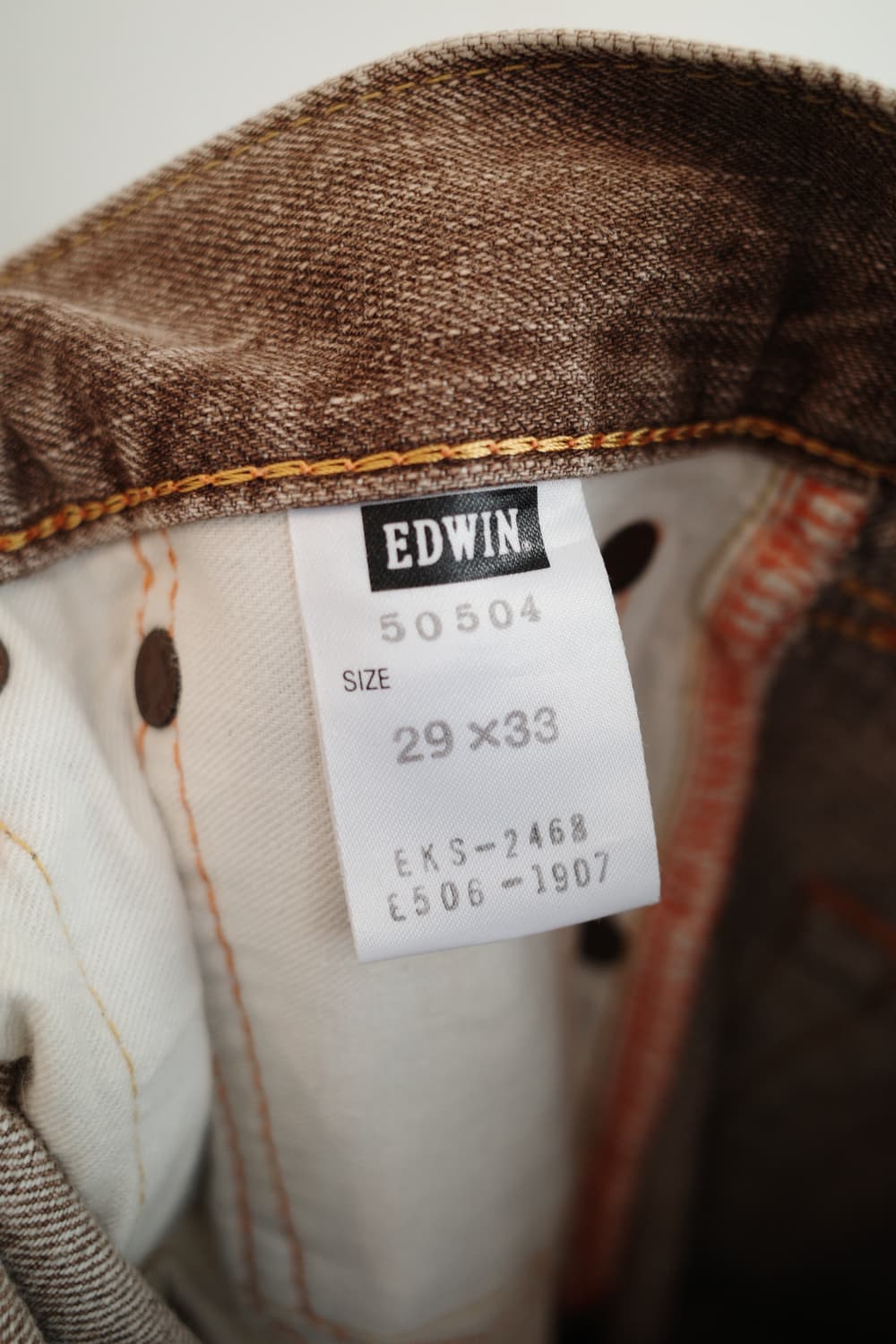 EDWIN 에드윈505zx 셀비지 데님 (MADE IN JAPAN) 상품이미지4