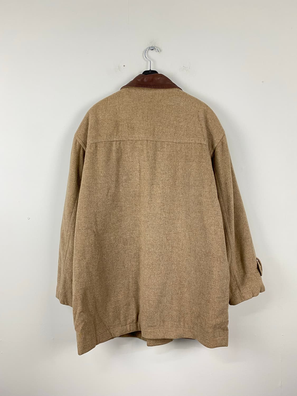 입생로랑 YSL 90s 레더 카라넥 코트 M 상품이미지2