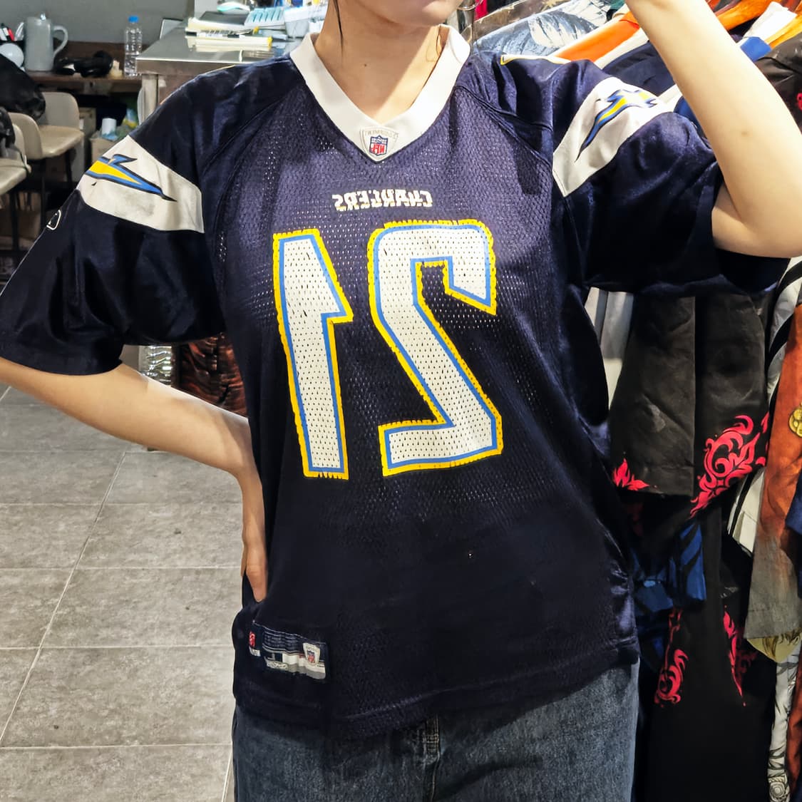 [NO.9] NFL 리복 LA 차저스 빈티지 반팔 유니폼 상품이미지2