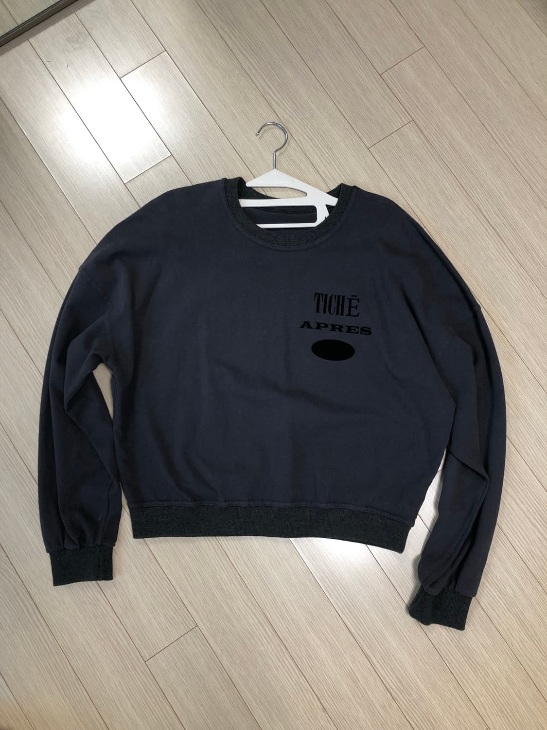 에프터먼데이 로아 맨투맨 tiche cotton mtm 차콜 스웻셔츠 상품이미지6