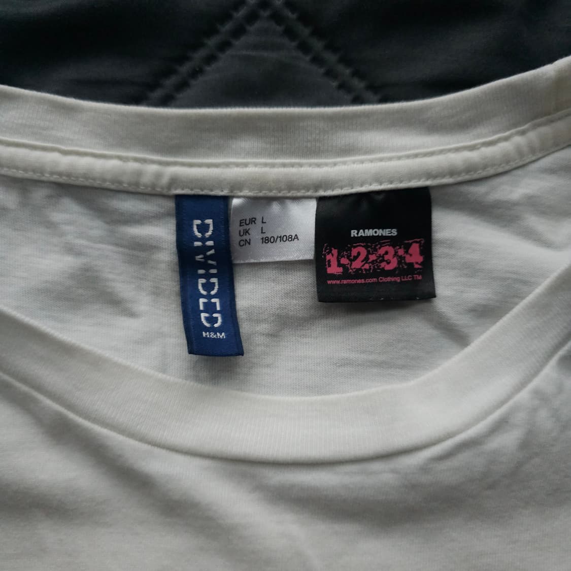 H&M 라몬즈 펑크락 밴드 빈티지 그래픽 반팔 티셔츠 메탈티 상품이미지5