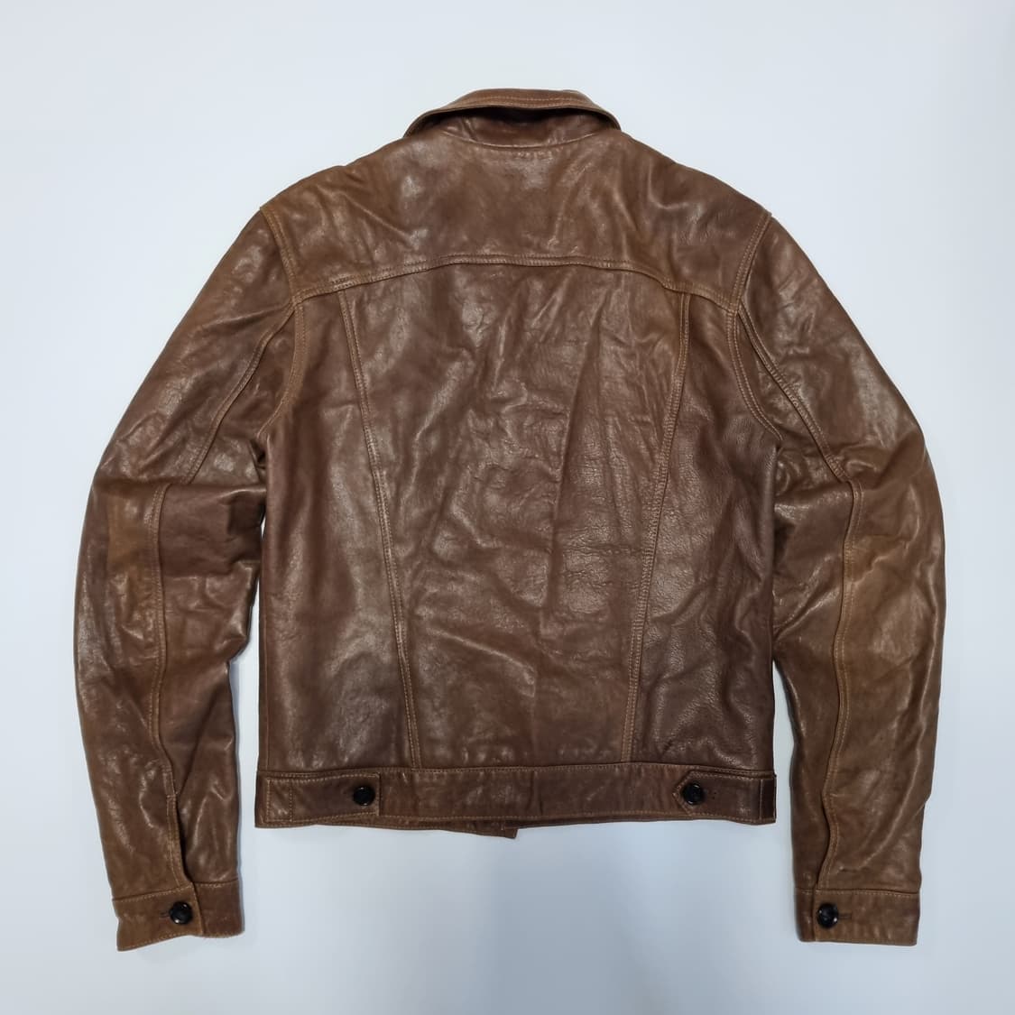 CY Choi 브라운 레더자켓  상품이미지2