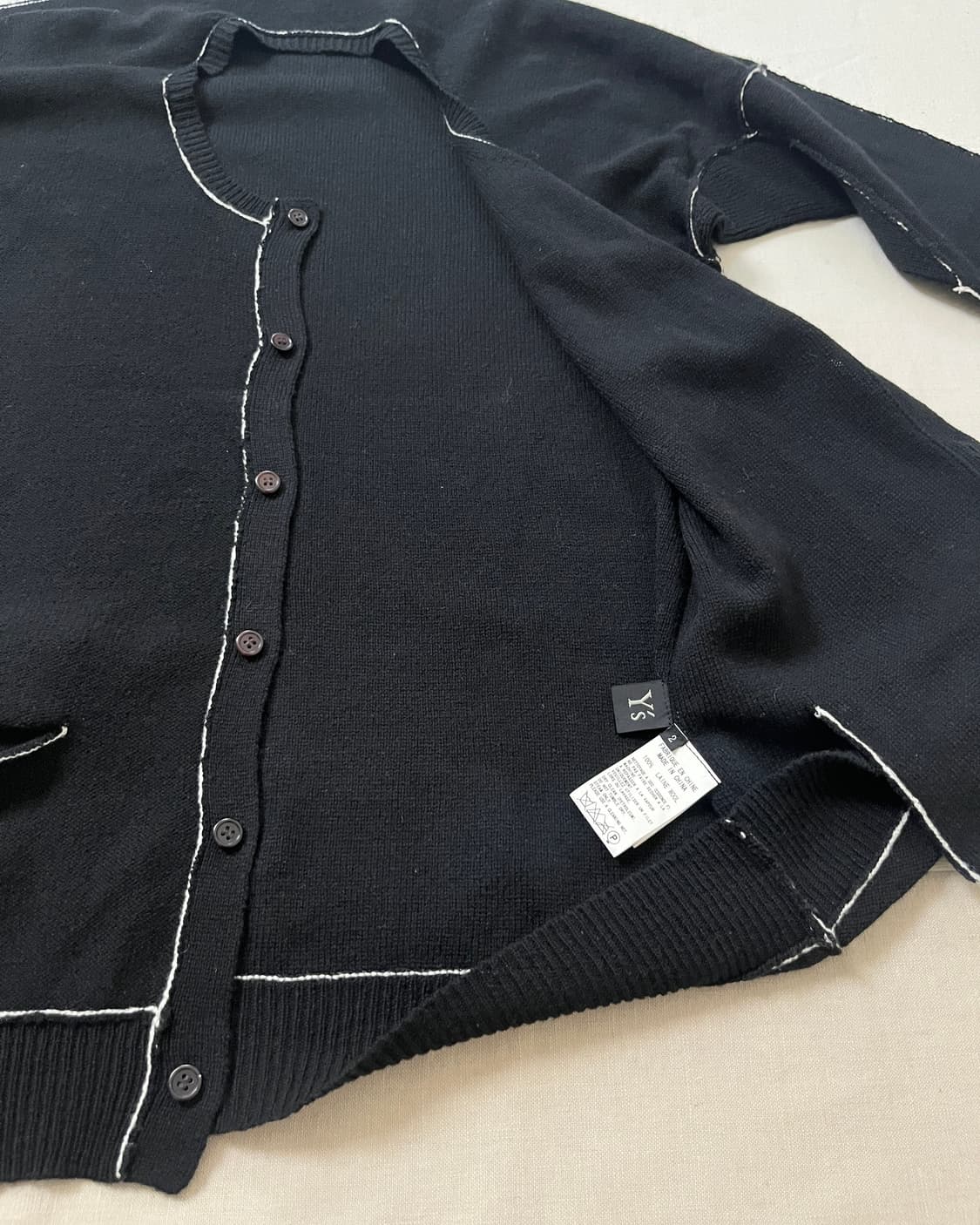 요지야마모토 기모노 스티치 가디건 yohji yamamoto Y’s 상품이미지5