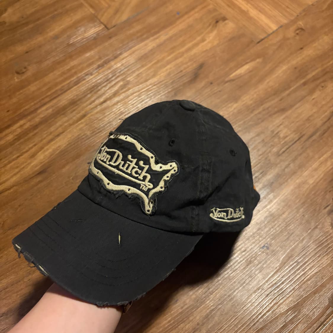 VON DUTCH DISTRESS GRUNGE BALL CAP BLACK 상품이미지5