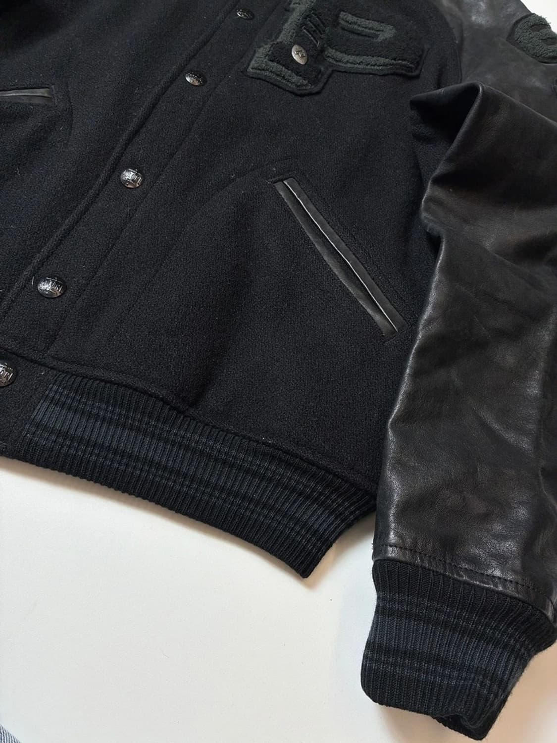 폴로 랄프로렌 아이코닉 레터맨 레더 스타디움 자켓 PN8413 상품이미지4