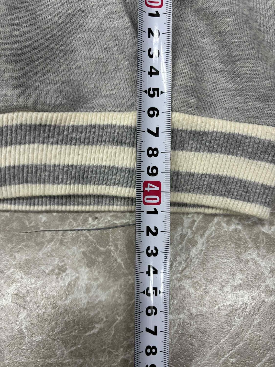 LIZLISA 리즈리사 일본 빈티지 그레이 세미크롭 걸즈 스웻 트랙탑 희 상품이미지6