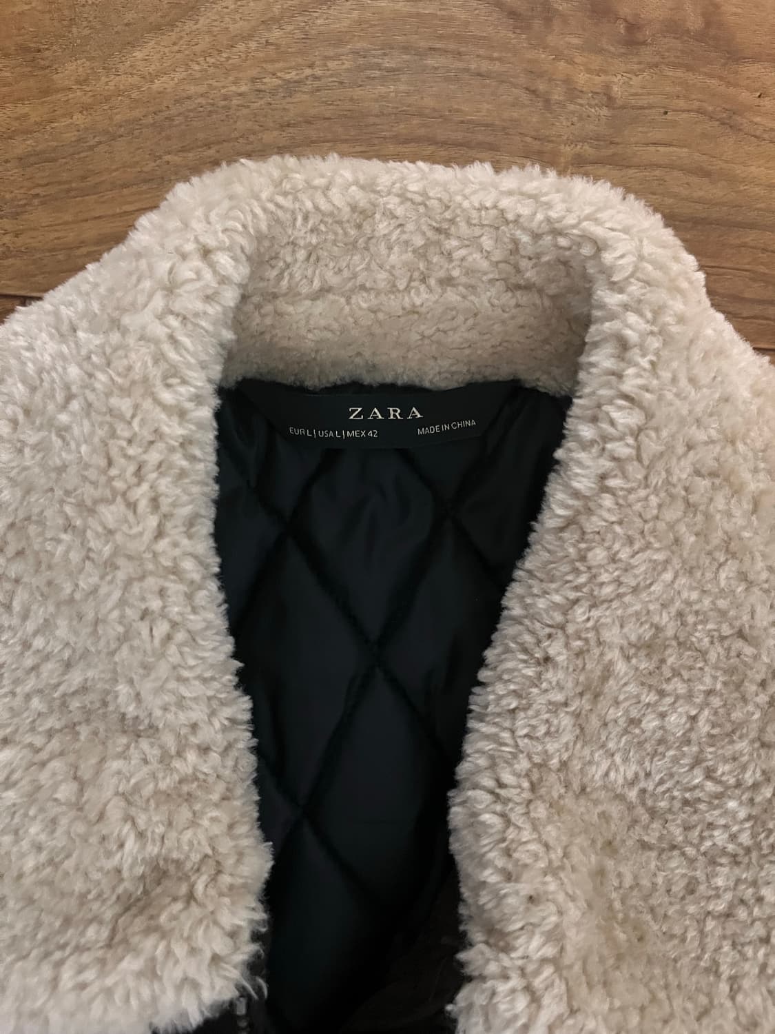 자라 브라운 무스탕 자켓L 상품이미지2