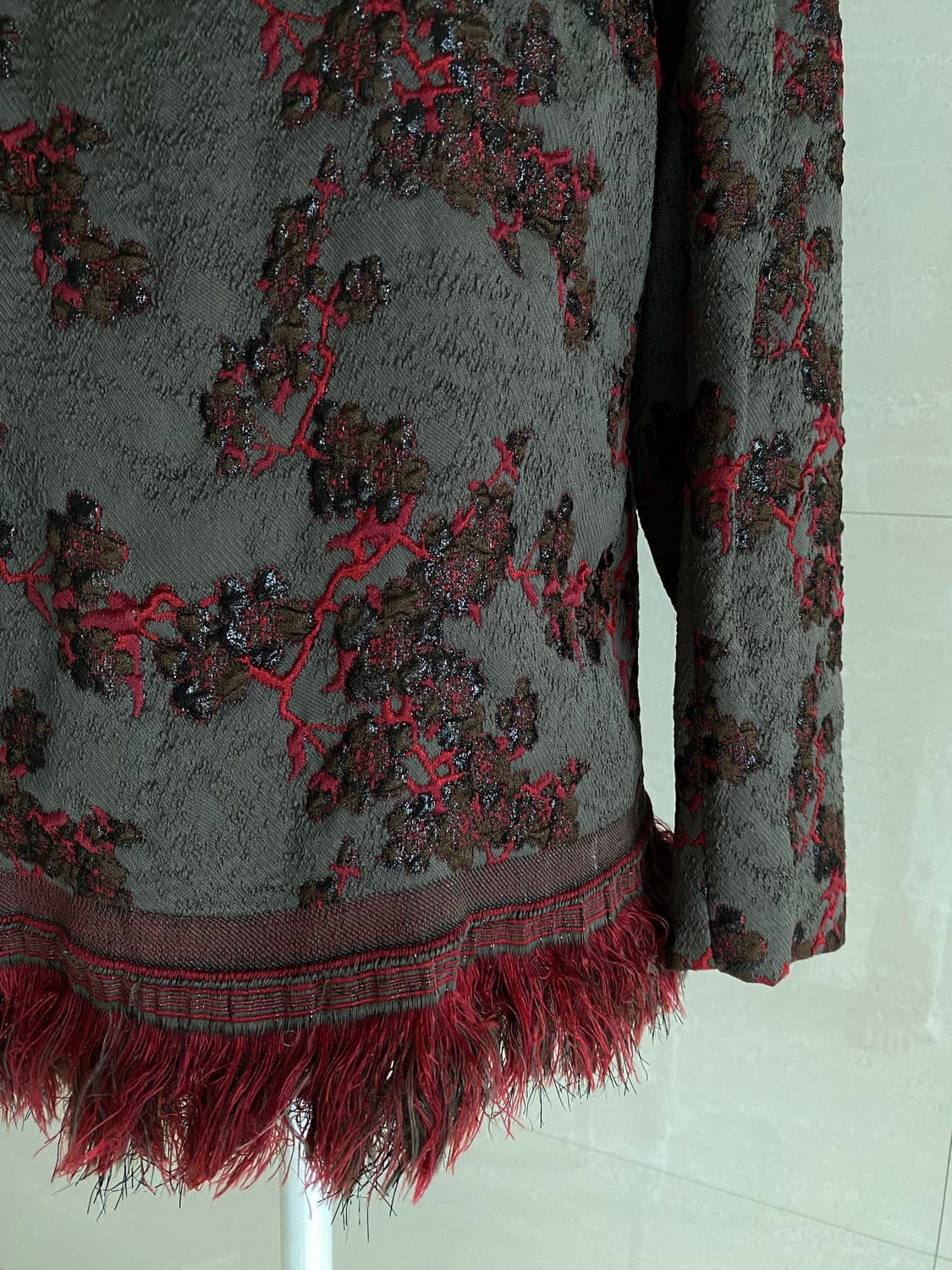 그리스 반 노튼 여성 자카드 탑 38사이즈 상품이미지4