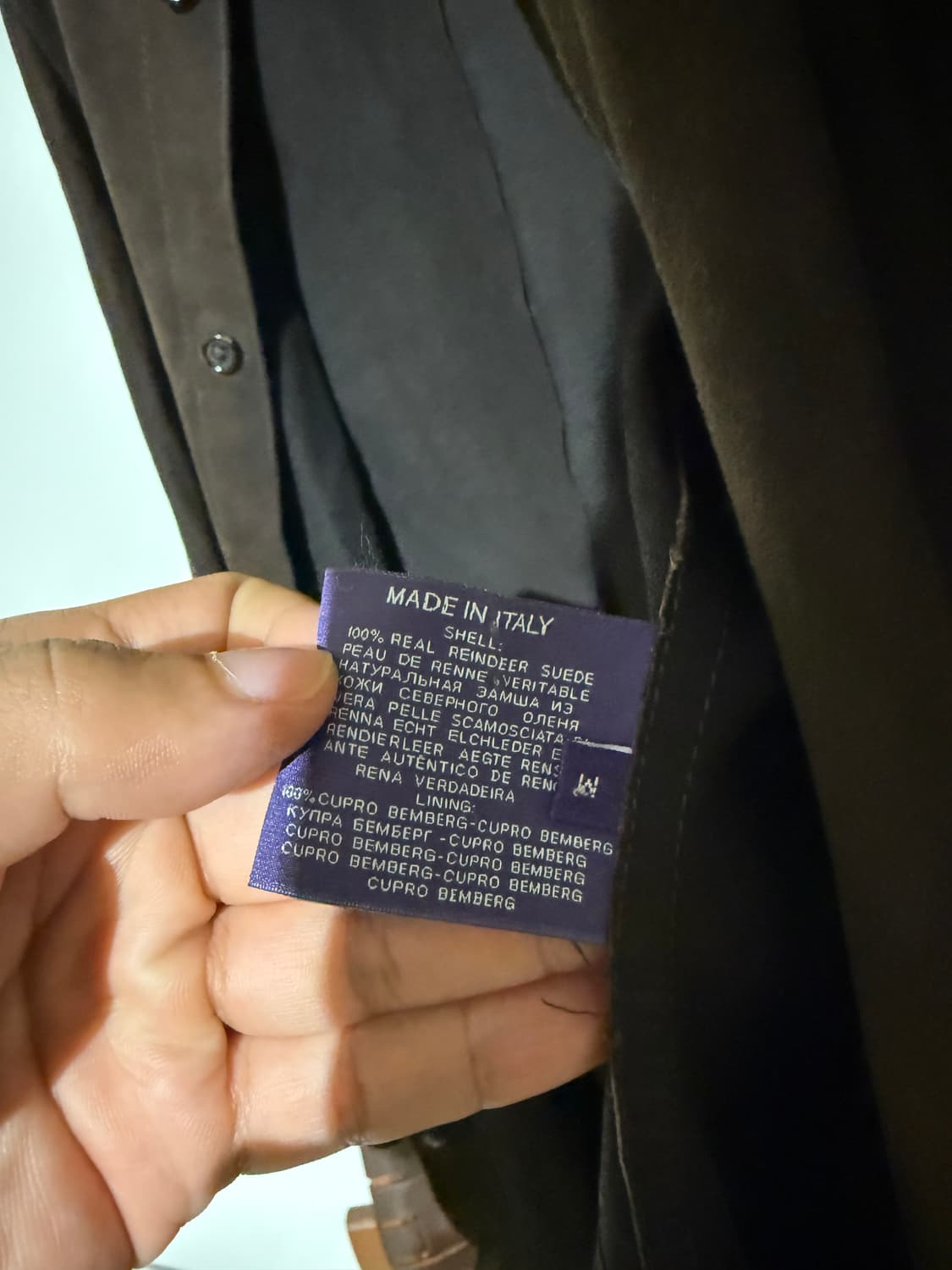 랄프로렌 퍼플라벨 스웨이드 셔츠 상품이미지6