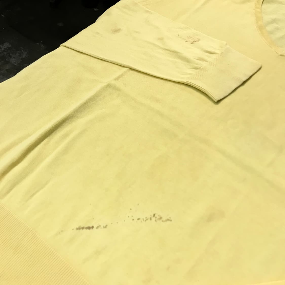 폴로랄프로렌 옐로우 캐시미어 코튼 혼방 니트 남성 115 빅사이즈 상품이미지4