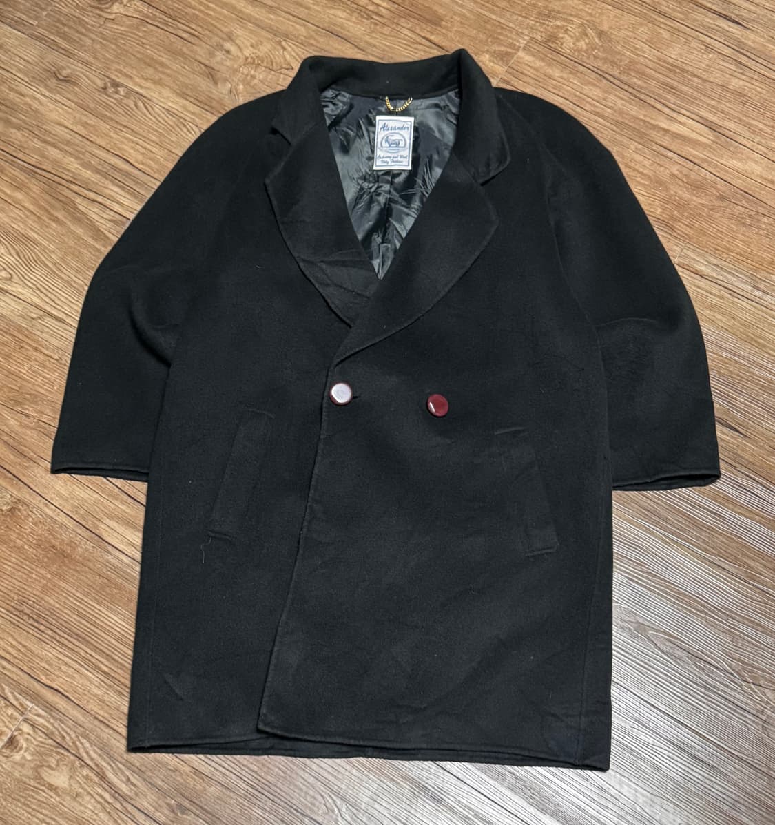 알렉산더 다크 그린 캐시미어 30% 혼방 울 코트 상품이미지2