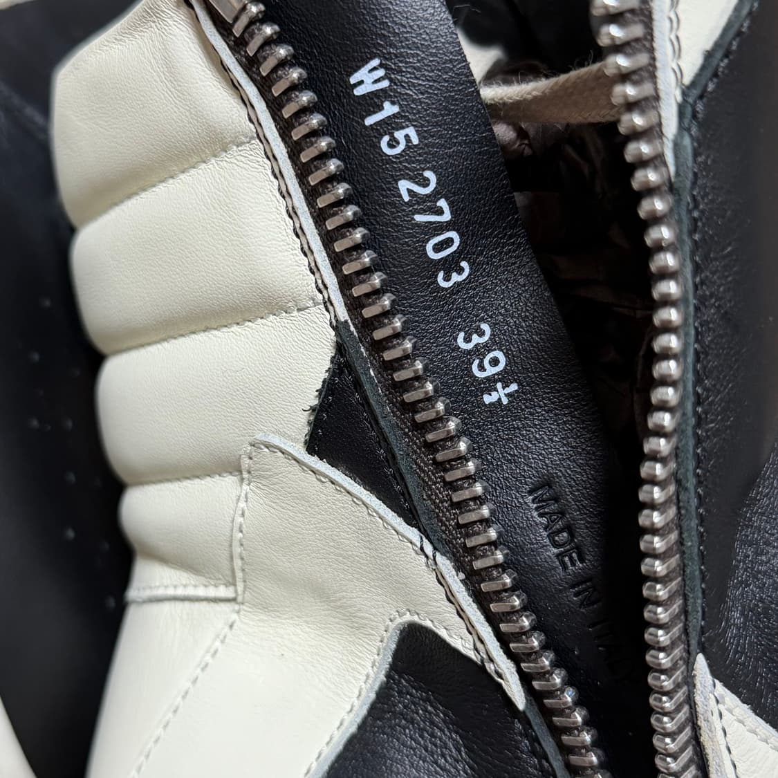 (풀구성 새상품) 릭오웬스 지오바스켓 검흰 LPO 39.5 사이즈 상품이미지4