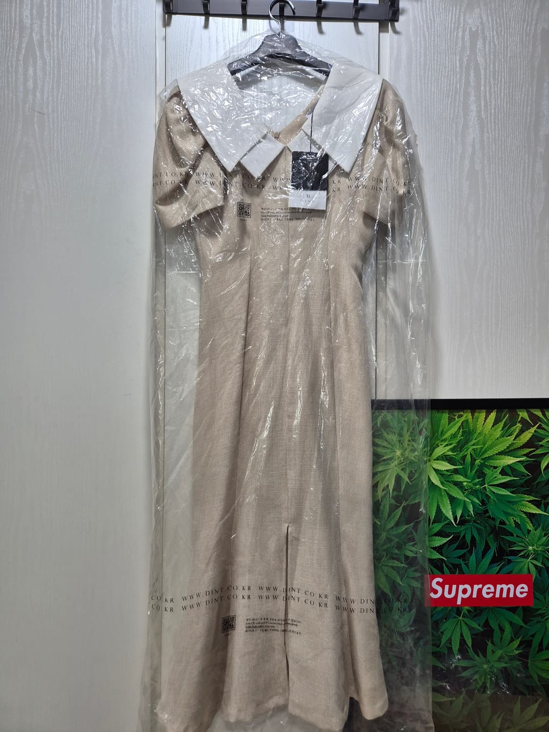 (세일)(새상품)DINT 칼라 배색 반팔 원피스 상품이미지2