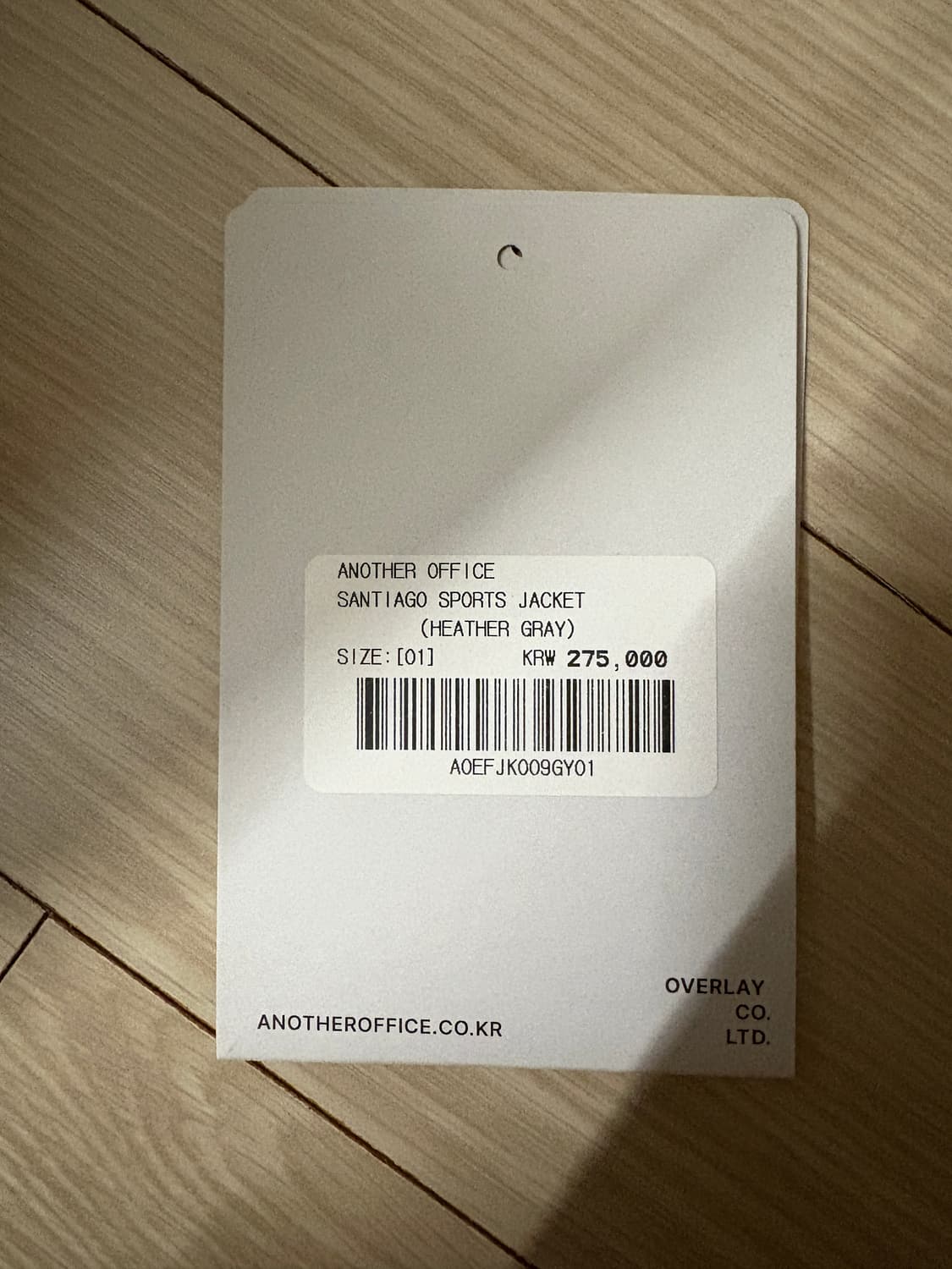 [1]어나더오피스 산티아고 스포츠 자켓 히터그레이 상품이미지5