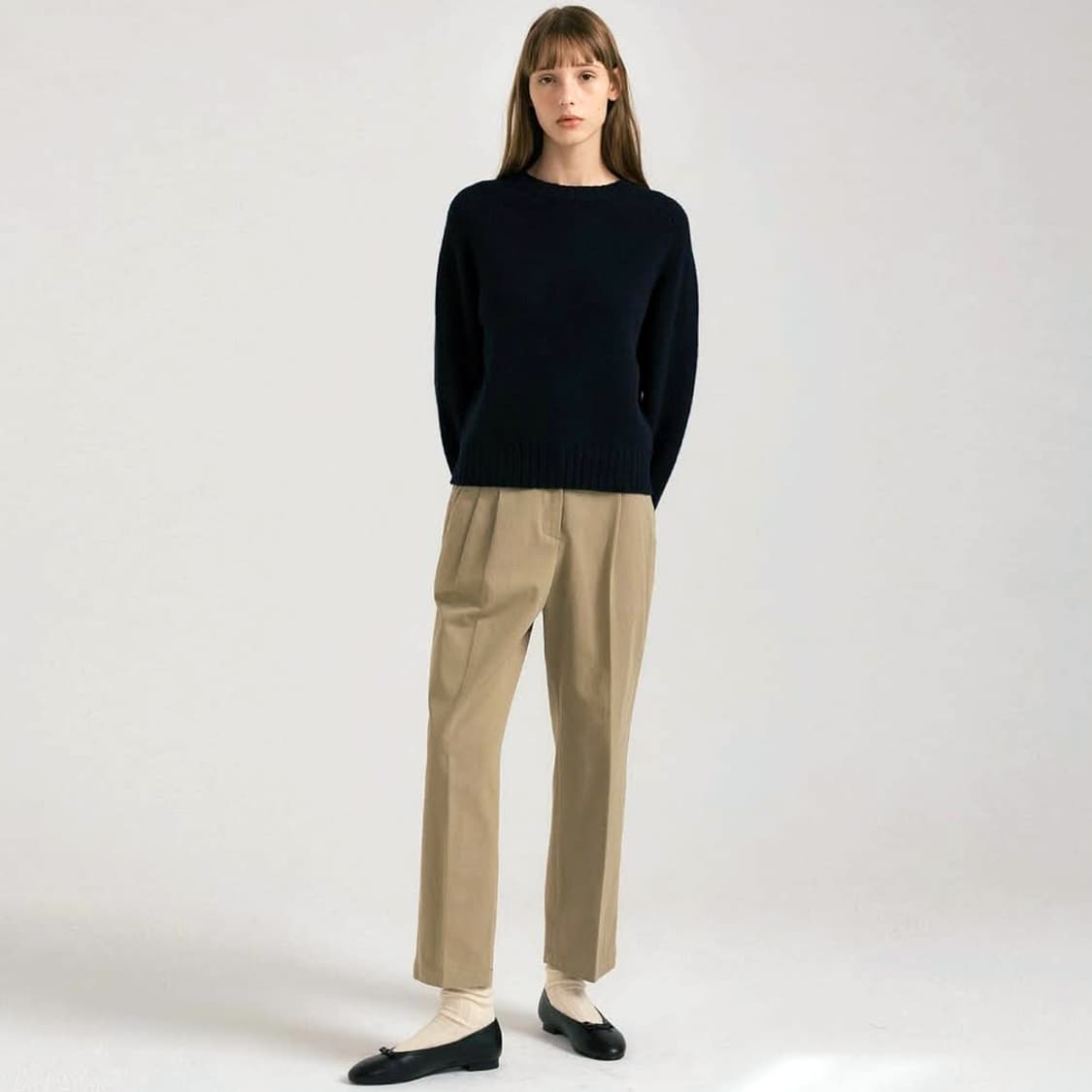 아쎄르(HACER) 울 투턱슬랙스 55 새상품 상품이미지4