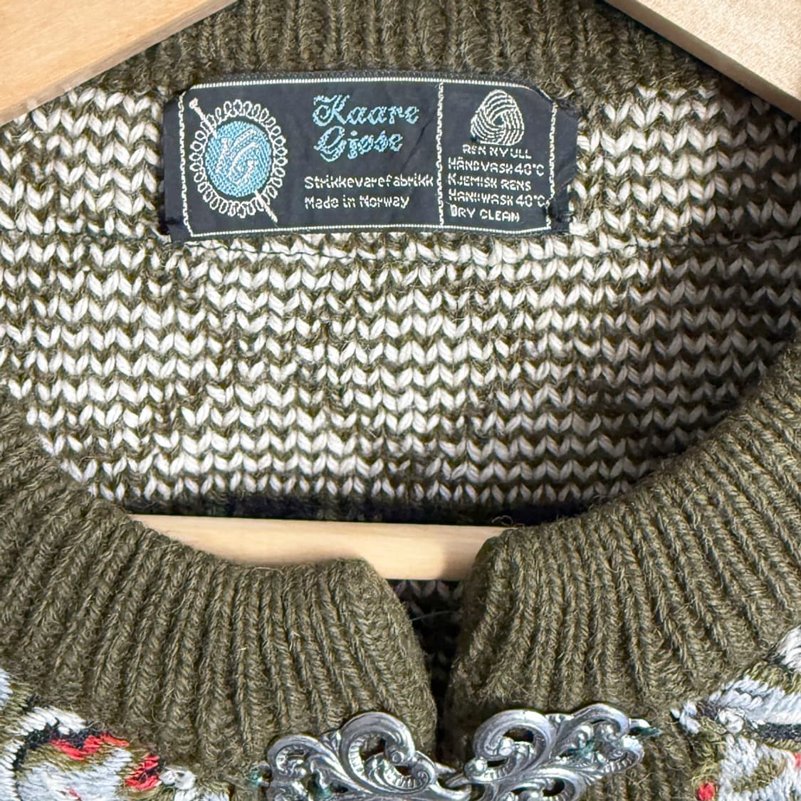 Norwegian Moss Knit Cardigan 상품이미지4