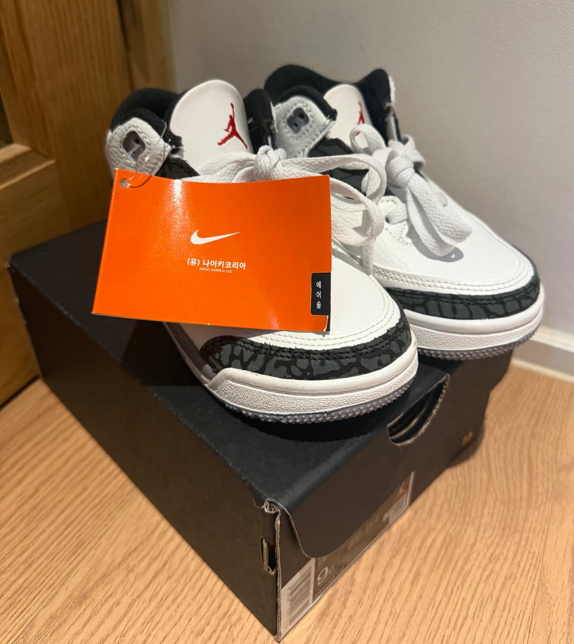 나이키 조던3 TD 시멘트 그레이 키즈 상품이미지4