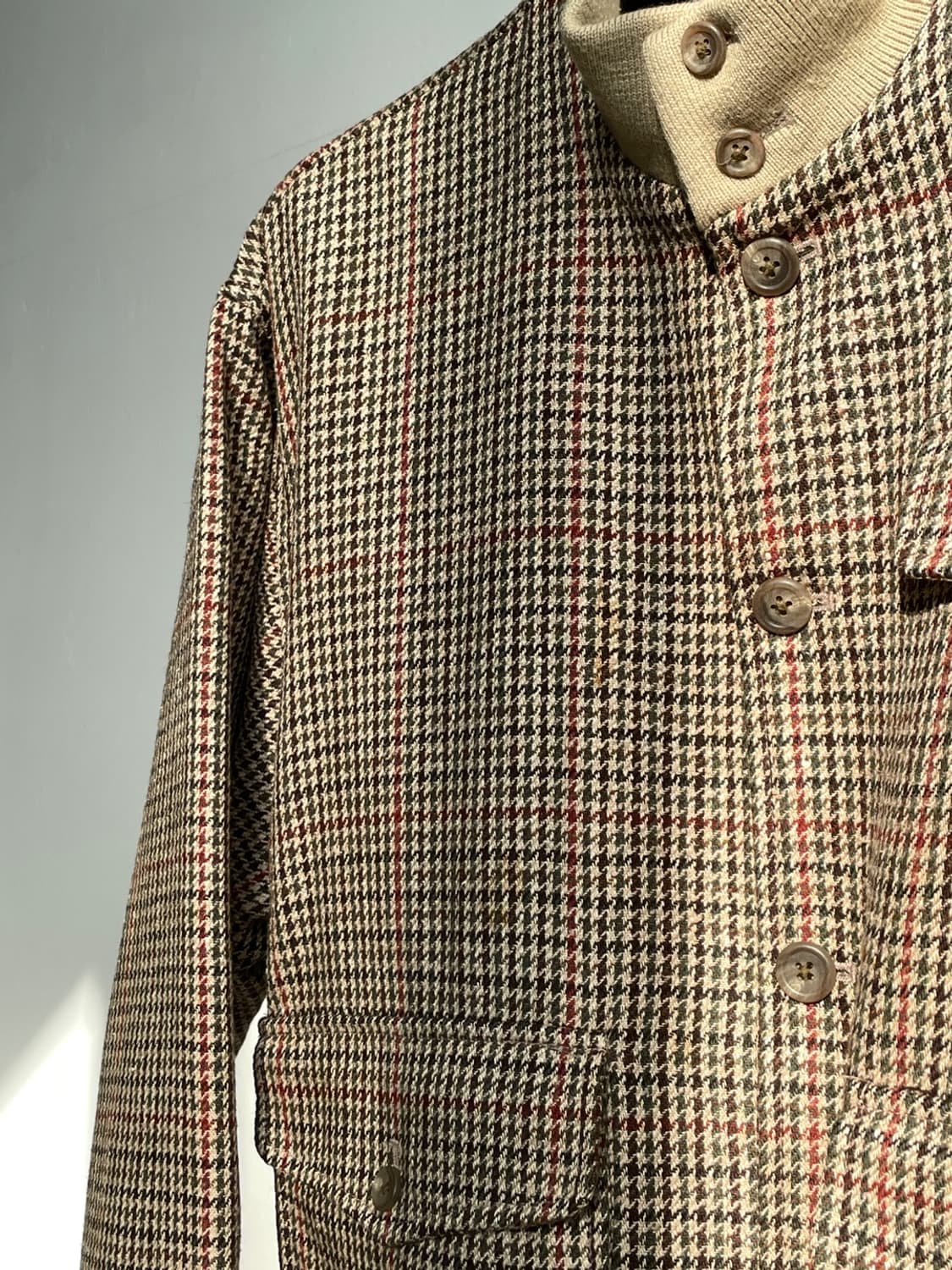 80s 폴로 랄프로렌 하운드투스 트위드 블루종 자켓 상품이미지8