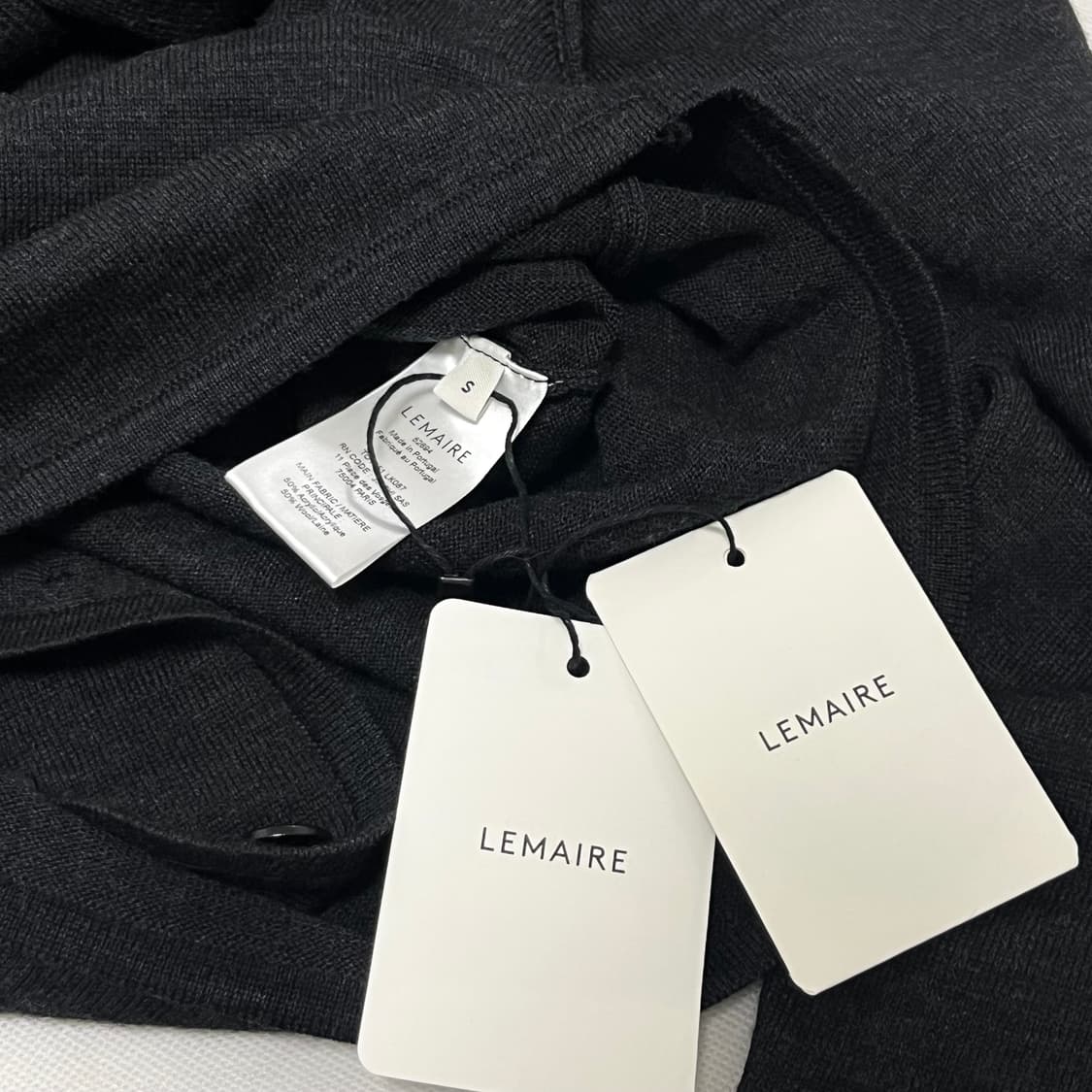 [S]르메르 25fw 트위스트 스카프 가디건/차콜 상품이미지4
