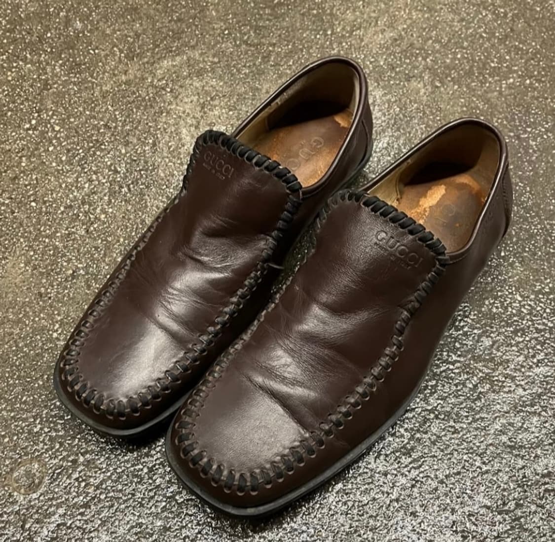 구찌 올드가죽 로퍼 브라운 260-265 상품이미지1