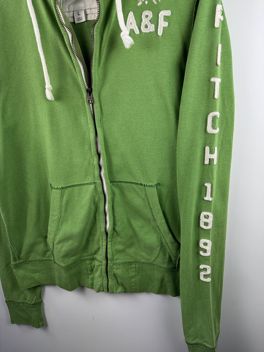 아베크롬비 그린 인디언 패치 후드집업1696 상품이미지3