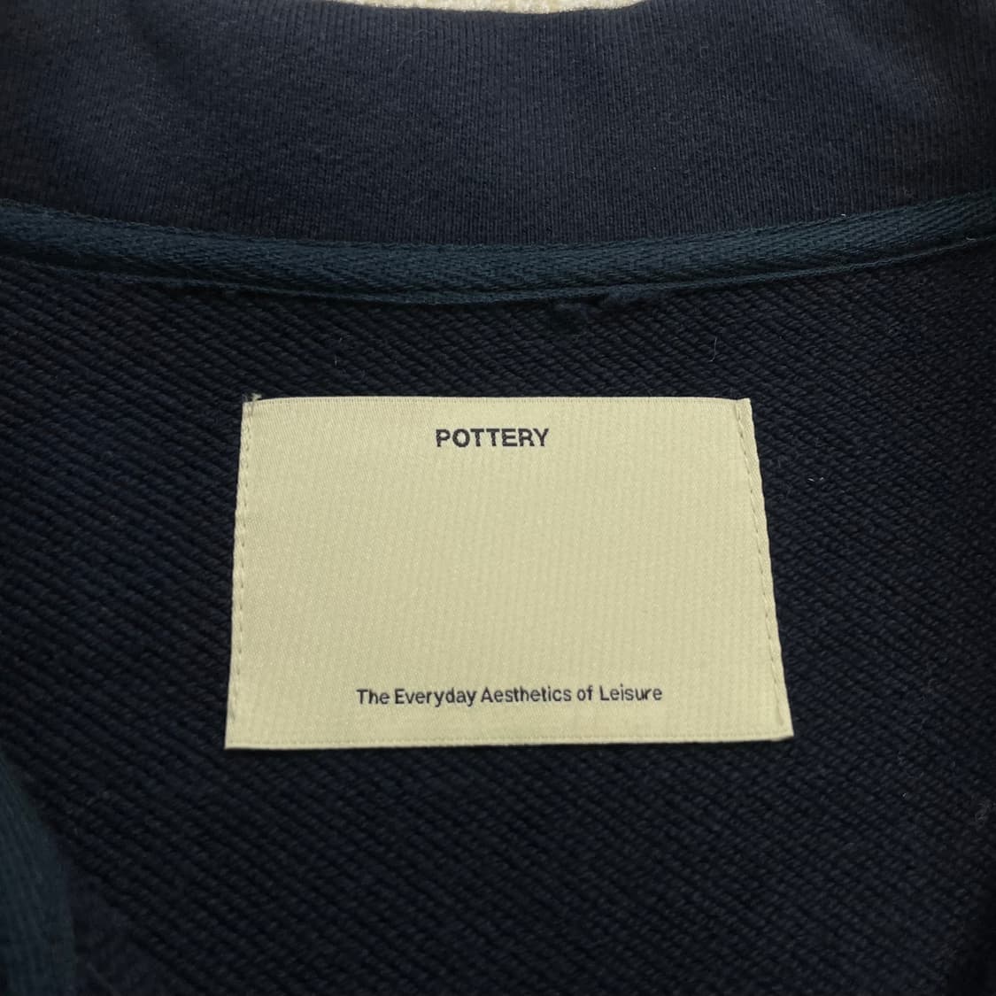 포터리 Pottery 컴포트 하프집업 맨투맨 네이비 상품이미지3