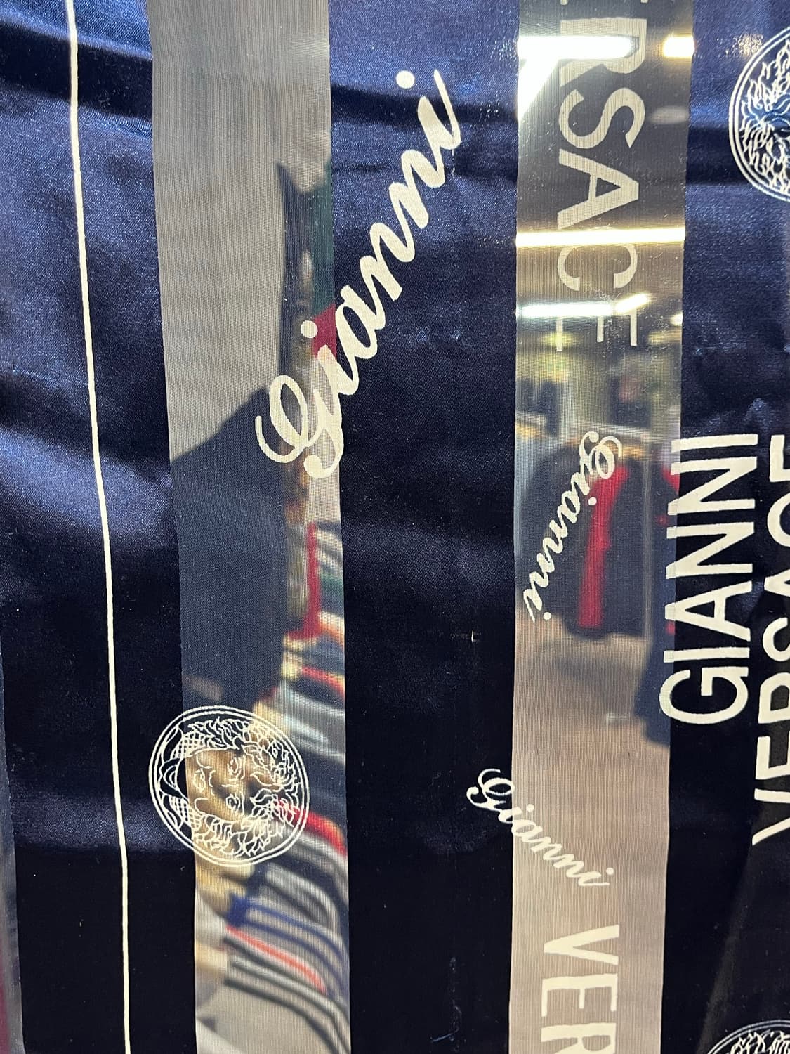 지아니 베르사체 메두사 스카프 네이비 #csz2696 상품이미지6