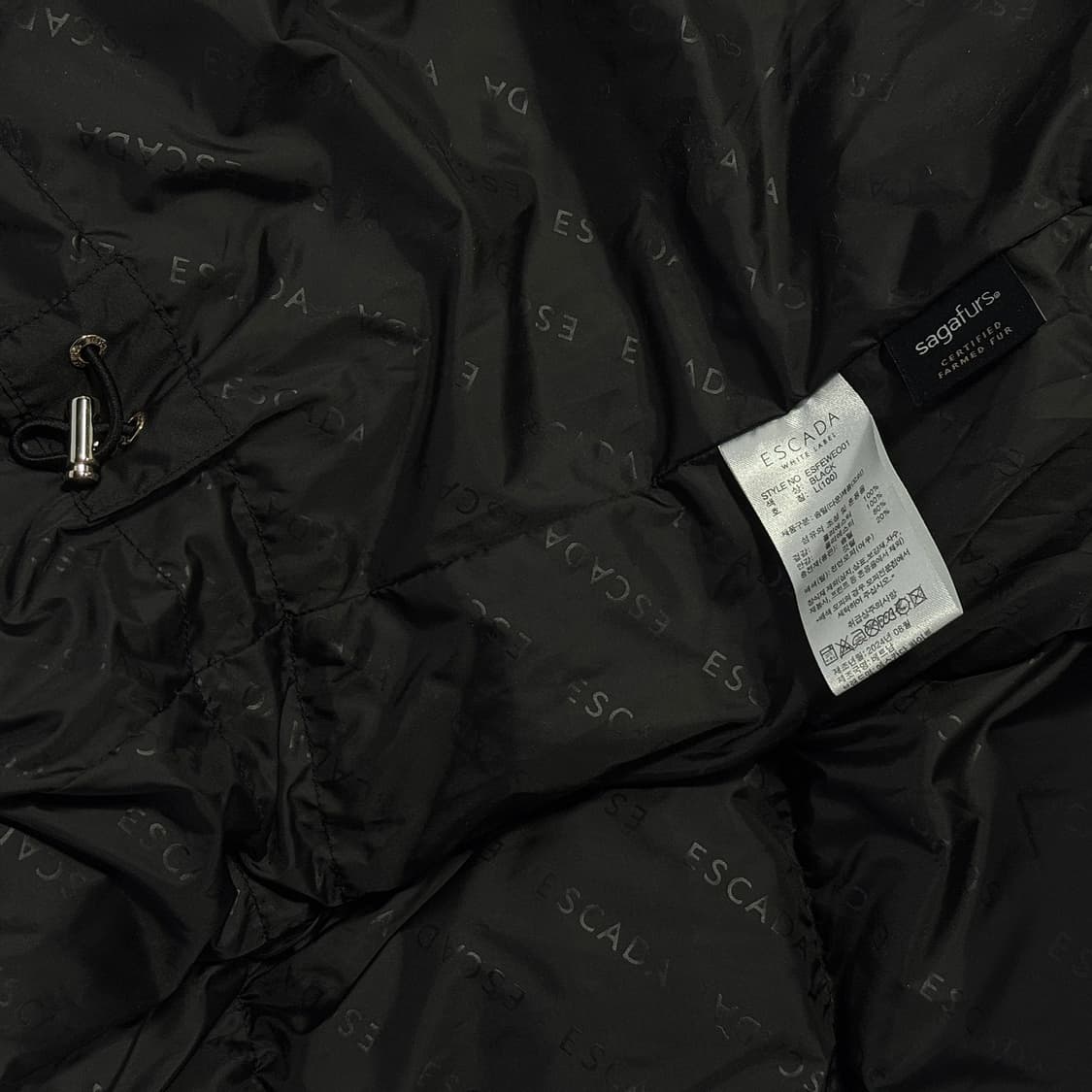 에스까다 24 사가 폭스퍼 롱 다운 패딩 상품이미지7