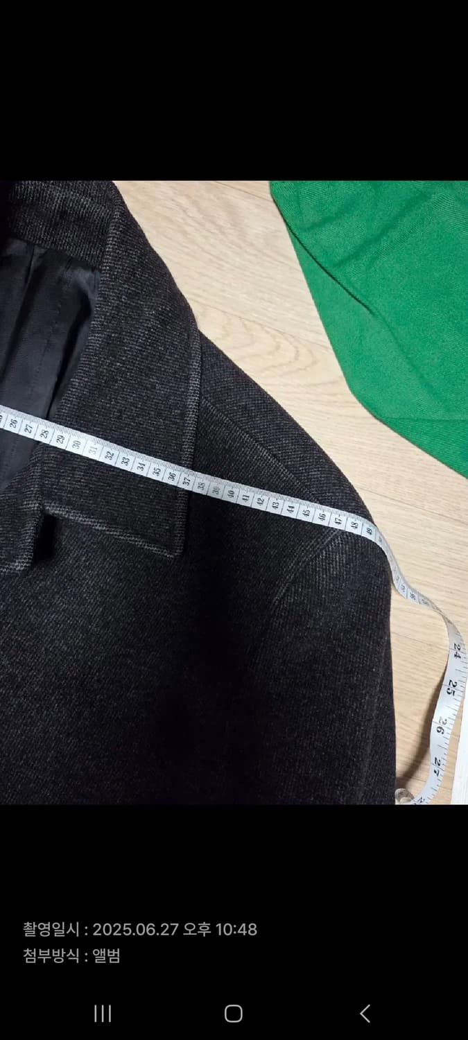 입생로랑 헤링본 울 코트 상품이미지2