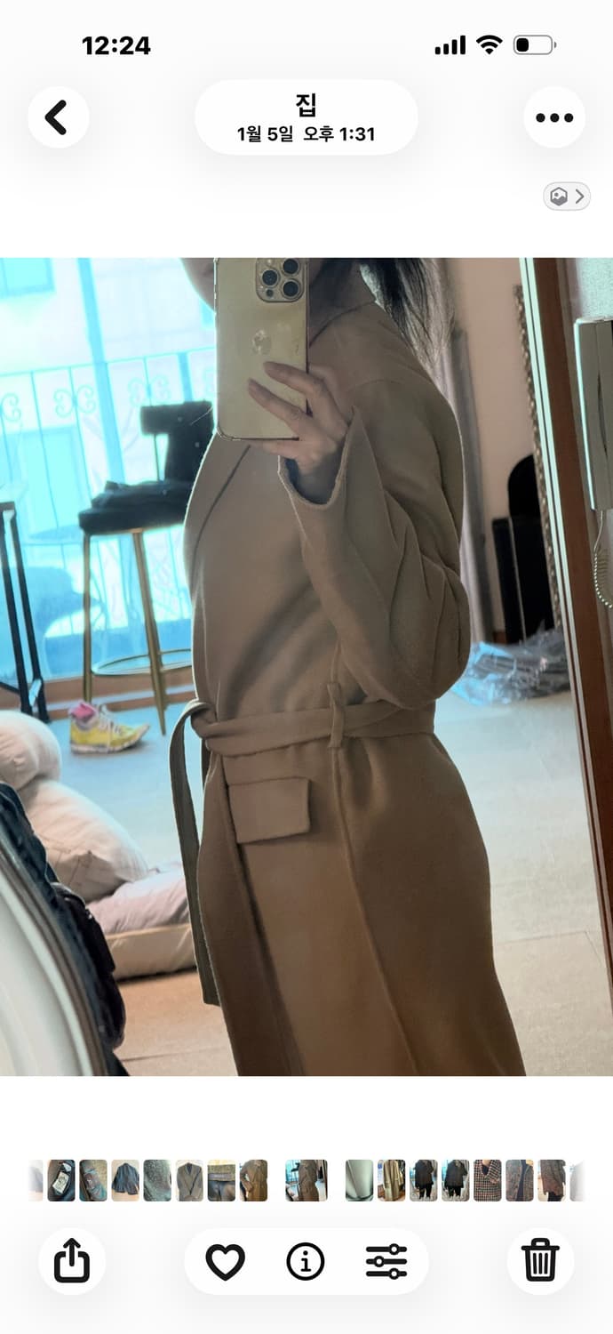 Blossom h company 울캐쉬 롱 코트   총장 130 상품이미지6