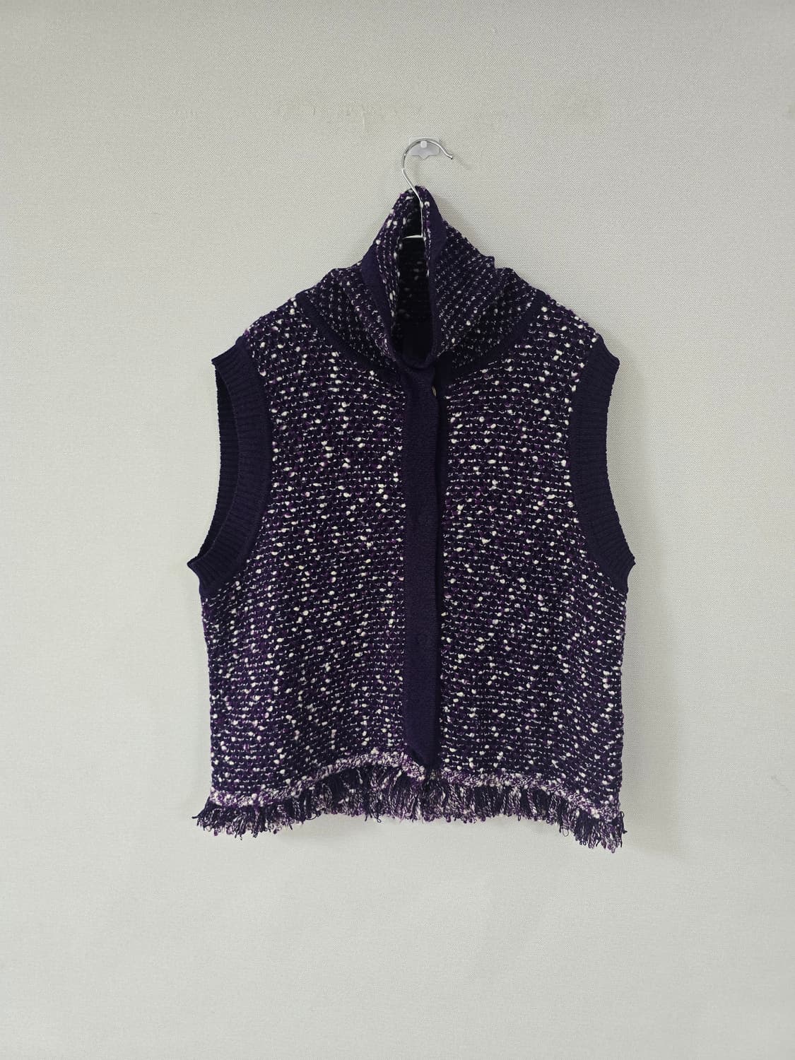 센죤 트위드 니트 베스트 상품이미지3