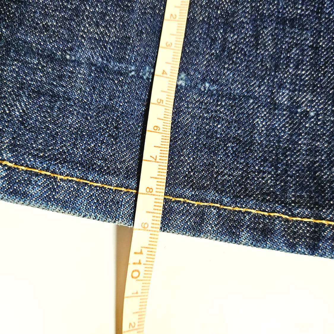 [34][아웃스탠딩]30S 신치백 셀비지 와이드 데님팬츠 상품이미지10
