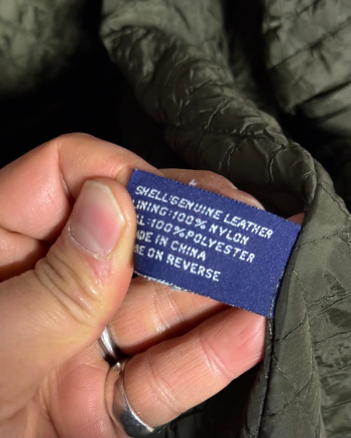 00‘s Structure 레더 봄버 자켓 L 상품이미지7