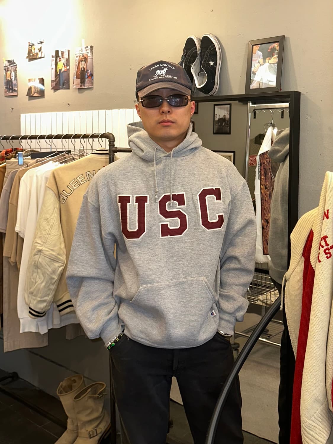 90’s Russell Athletic USC embrioder Hood 상품이미지2