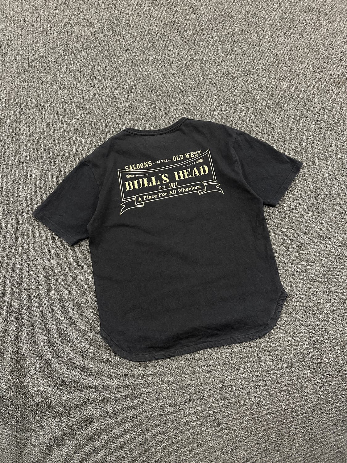 BULL'S HEAD 빈티지 모터사이클 크롭 반팔티 상품이미지2