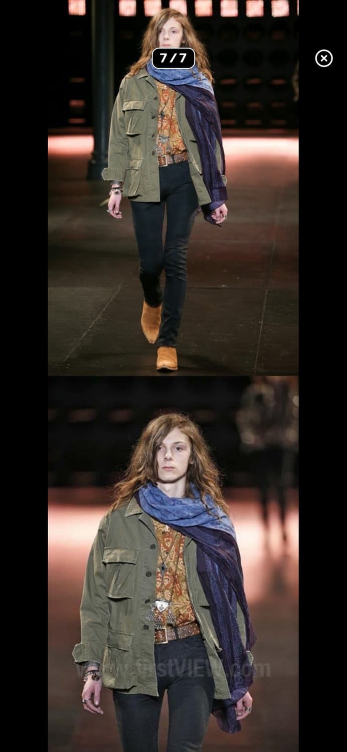 생로랑 나바호 카키 필드 자켓 상품이미지7