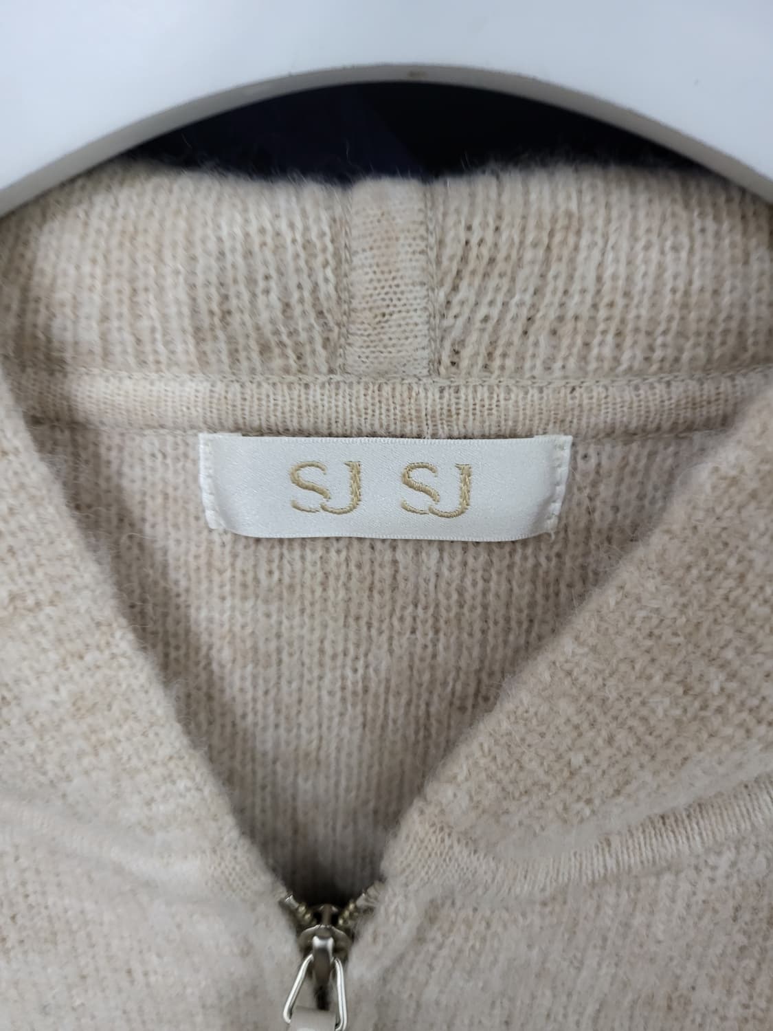 SJSJ 여성 후드 니트 집업 상품이미지3