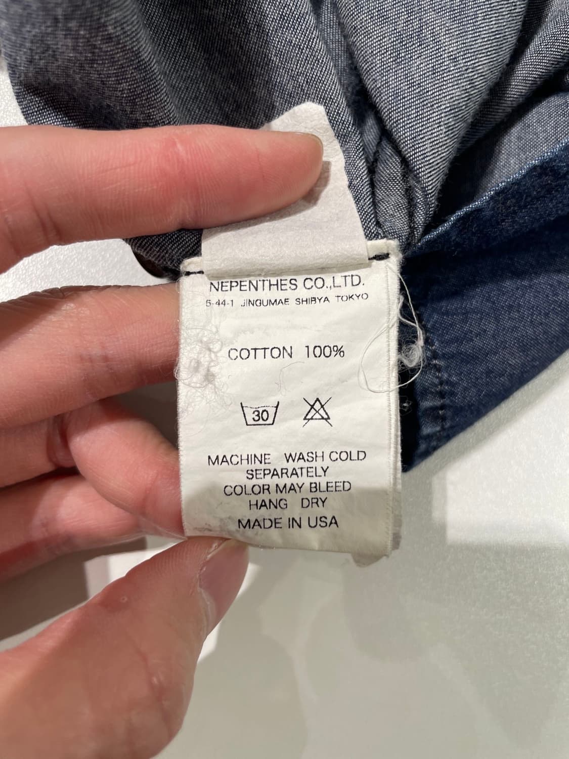 엔지니어드 가먼츠 딥 블루 싱글 포켓 코튼 셔츠 상품이미지8